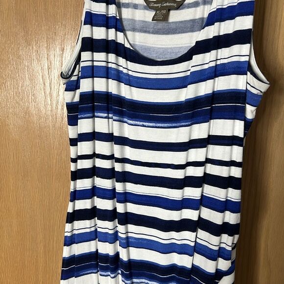 Tommy Bahama Aquarelle Stripe Tambour Dress Size XL - Picture 4 of 6
